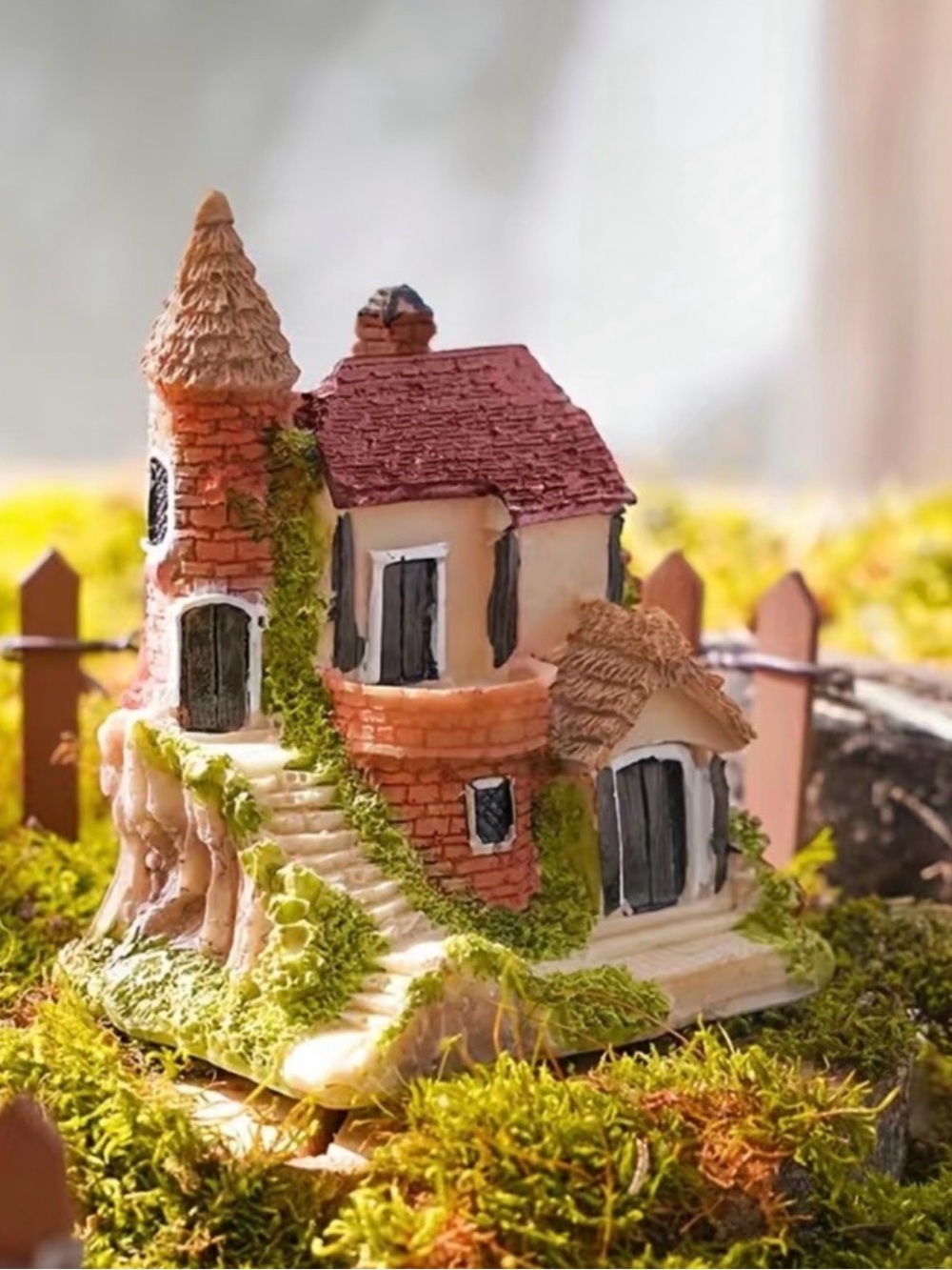 Miniature House Fairy Cottage Home Garden Micro Landscape Home Garden Decoration